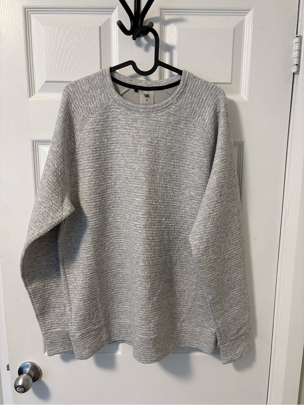 VRST Men's Crewneck Sweater- Light Heather Gray (Medium)